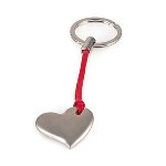 Key ring, heart, zinc alloy L 12,5cm