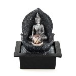Fountain "Silver Buddha", polyresin,