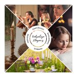 Ribbed stick candles set of 4,