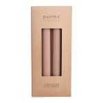 Ribbed stick candles set of 4,