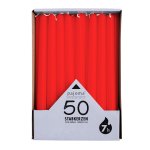 Stabkerzen-Set 50stk., rot,