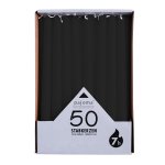 Stabkerzen-Set 50stk., schwarz,