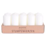 Stumpenkerze, elfenbein, 10er Set