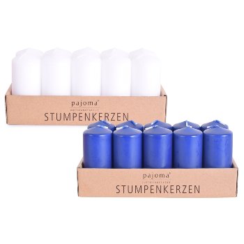 Stumpenkerze, 2x 10er Set,