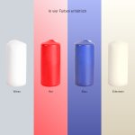 Pillar candle, 2x 10 pcs Set,