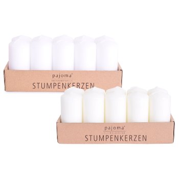 Pillar candle, 2x 10 pcs Set,