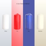 Pillar candle, 2x 10 pcs Set,
