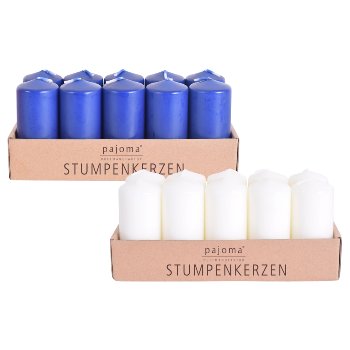 Pillar candle, 2x 10 pcs Set,
