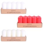 Stumpenkerze, 3x 10er Set,