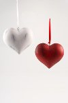 hanging heart, 2 assorted, Wooden,