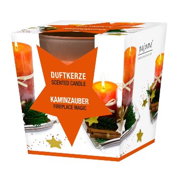 Duftkerze im Glas "Kaminzauber"