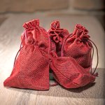 Fabric bags set "Red", 24 pcs.,