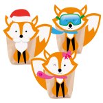 Craft kit "Foxy Christmas"