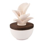 Room fragrance with ceramic flower