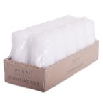 Stumpenkerze, weiss, 10er Set