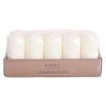 Stumpenkerze, elfenbein, 10er Set