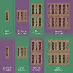 Gewundene Stabkerze, 2er Set