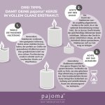 Gewundene Stabkerze, 2er Set