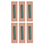 Gedrehte Stabkerze, einfarbig, 24er Set