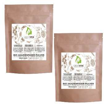 GreatVita Bio Akazienfasern 2x 400g
