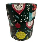 Scented candle in clear glass,