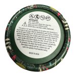 Scented candle in clear glass,
