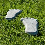 Stepping stone "Foot" set of 2,