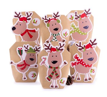 Adventskalender zum Befüllen "Rentier",
