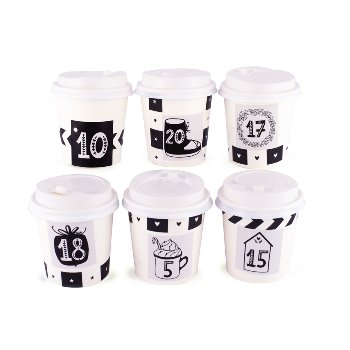 Adventskalender zum Befüllen "S/W Cup"