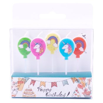 Party-Kerzen "Ballon" 5fach