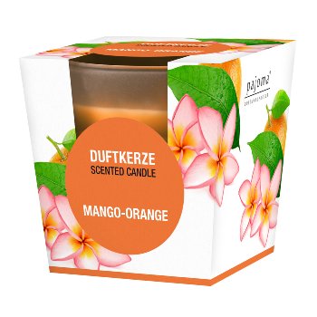 Duftkerze im Glas "Mango-Orange"