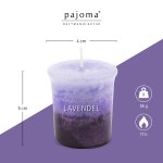 Marble votive candle Lavender