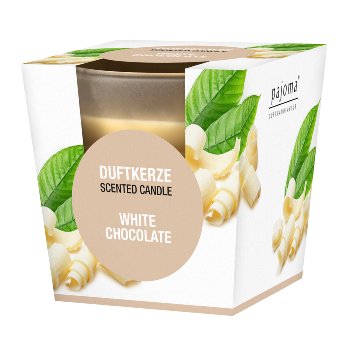 Scented glas candle "White Chocolate"