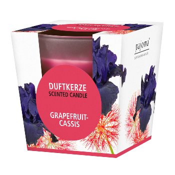 Duftkerze im Glas "Grapefruit-Cassis"