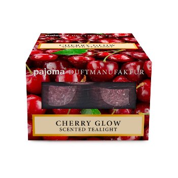 Scented tealights Cherry Glow, Set/12,