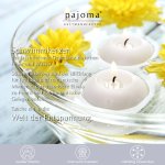 unscented swimming candles XL. white,