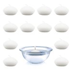 unscented swimming candles XL. white,