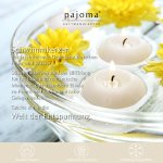 unscented swimming candles XL, cream,