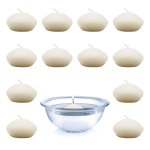 unscented swimming candles XL, cream,