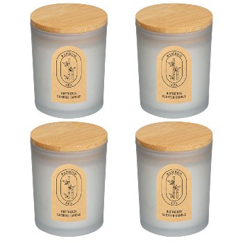6x Duftkerze im Glas "Bamboo"
