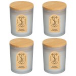 6x Duftkerze im Glas "Bamboo"
