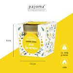 Scented candle in satined glass,