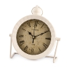 Clock "London" metal/plastic, white,