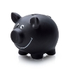 Piggy bank "black board", ceramic